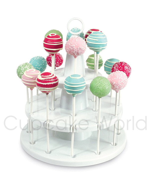 BAKELICIOUS CAKE POP STAND FOR 18 CAKE POPS 2 TIERS CUPCAKE